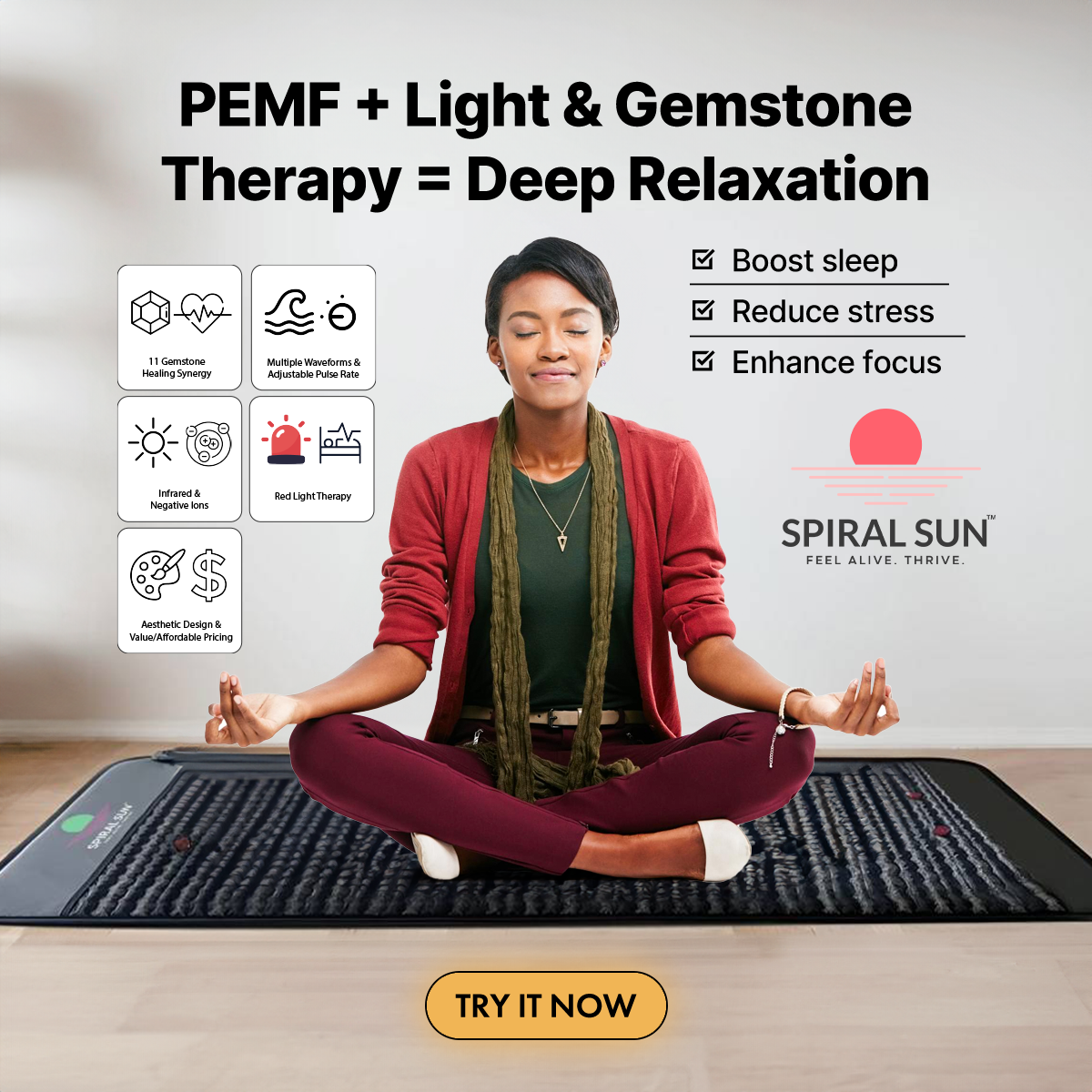 Spiral Sun™ PEMF Mat