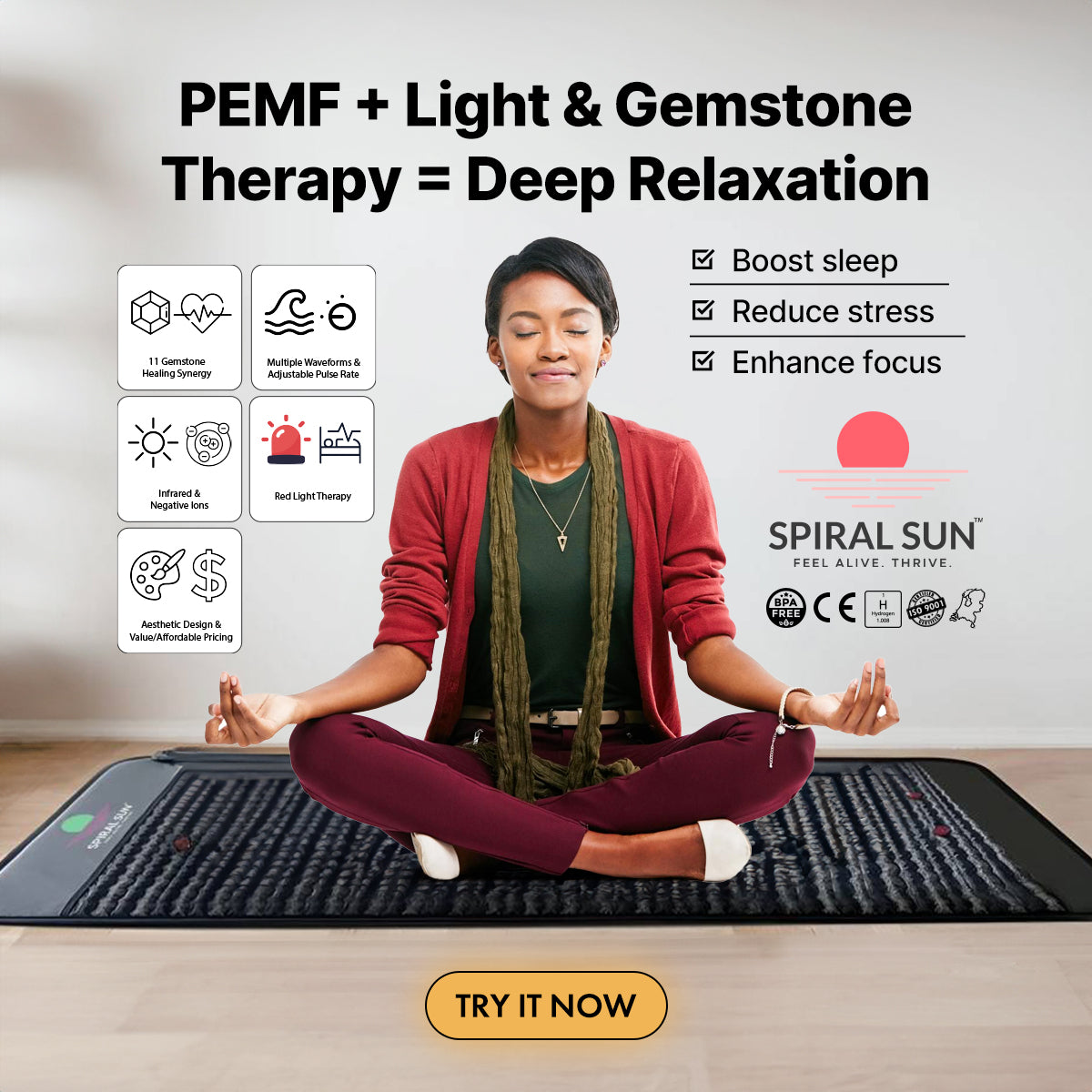 Spiral Sun™ PEMF Mat