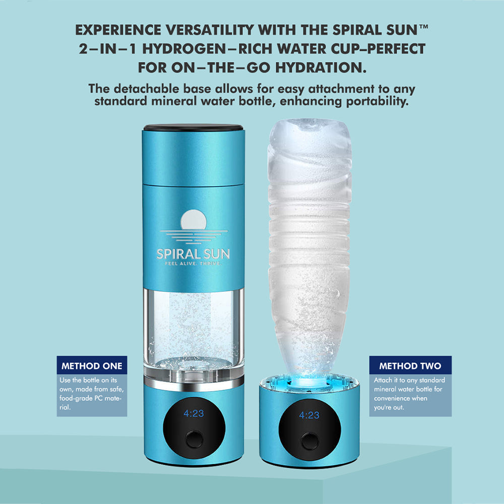 Hydrogen Rich Water Bottle | Best Hydrogen Water | Spiral Sun™