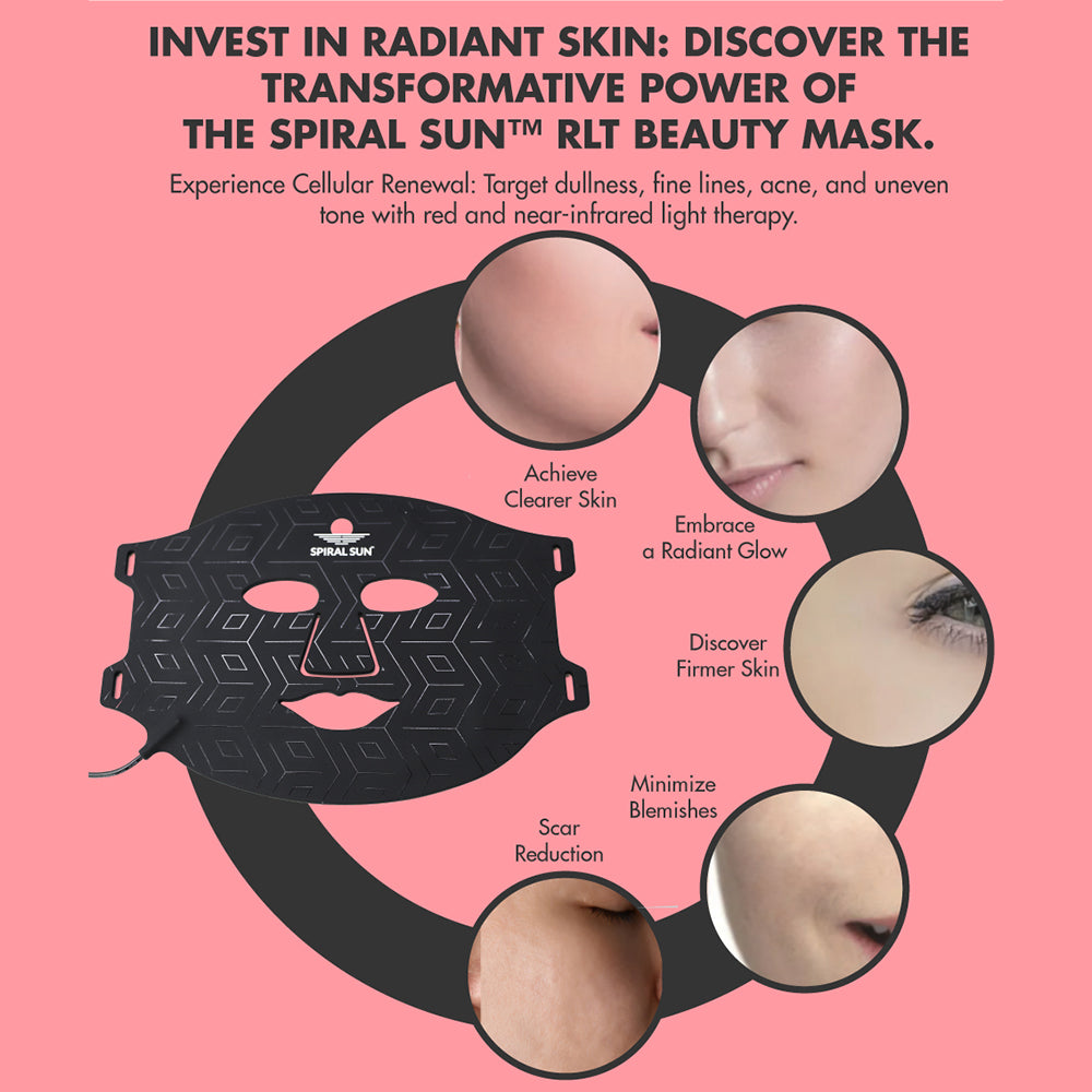 Red Light Therapy Mask | LED Therapy Face Mask | Spiral Sun™